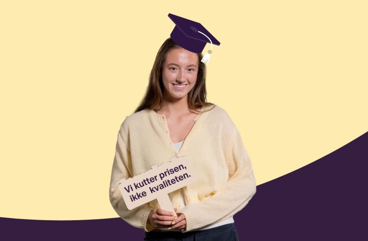 VGO-student ser inn i kamera