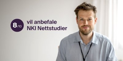 8 av 10 anbefaler NKI Nettstudier