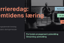 Person holder foredrag om fremtidens læringsmetoder på karrieredag, 28. april 2022.